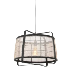 Anne Light & Home Hanglamp Capos Jute Naturel/Zwart