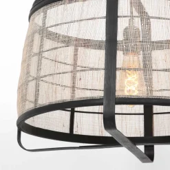 Anne Light & Home Hanglamp Capos Jute Naturel/Zwart