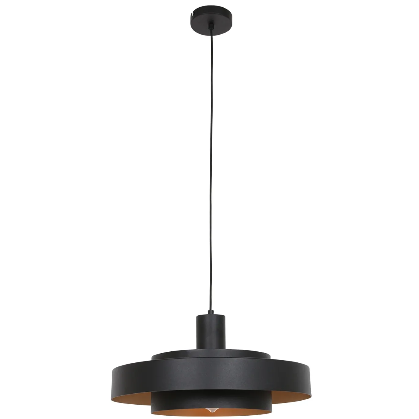 Anne Light & Home Hanglamp Flinter Zwart/Goud
