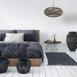 Anne Light & Home Hanglamp Maze Bamboe Zwart/Naturel Ø60cm