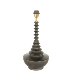 Anne Light & Home Lampvoet Bois Bol Hout Zwart