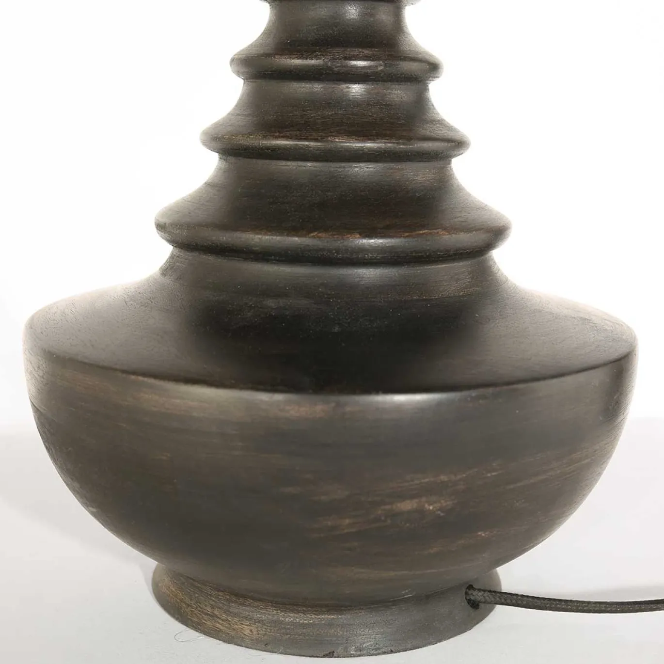 Anne Light & Home Lampvoet Bois Bol Hout Zwart