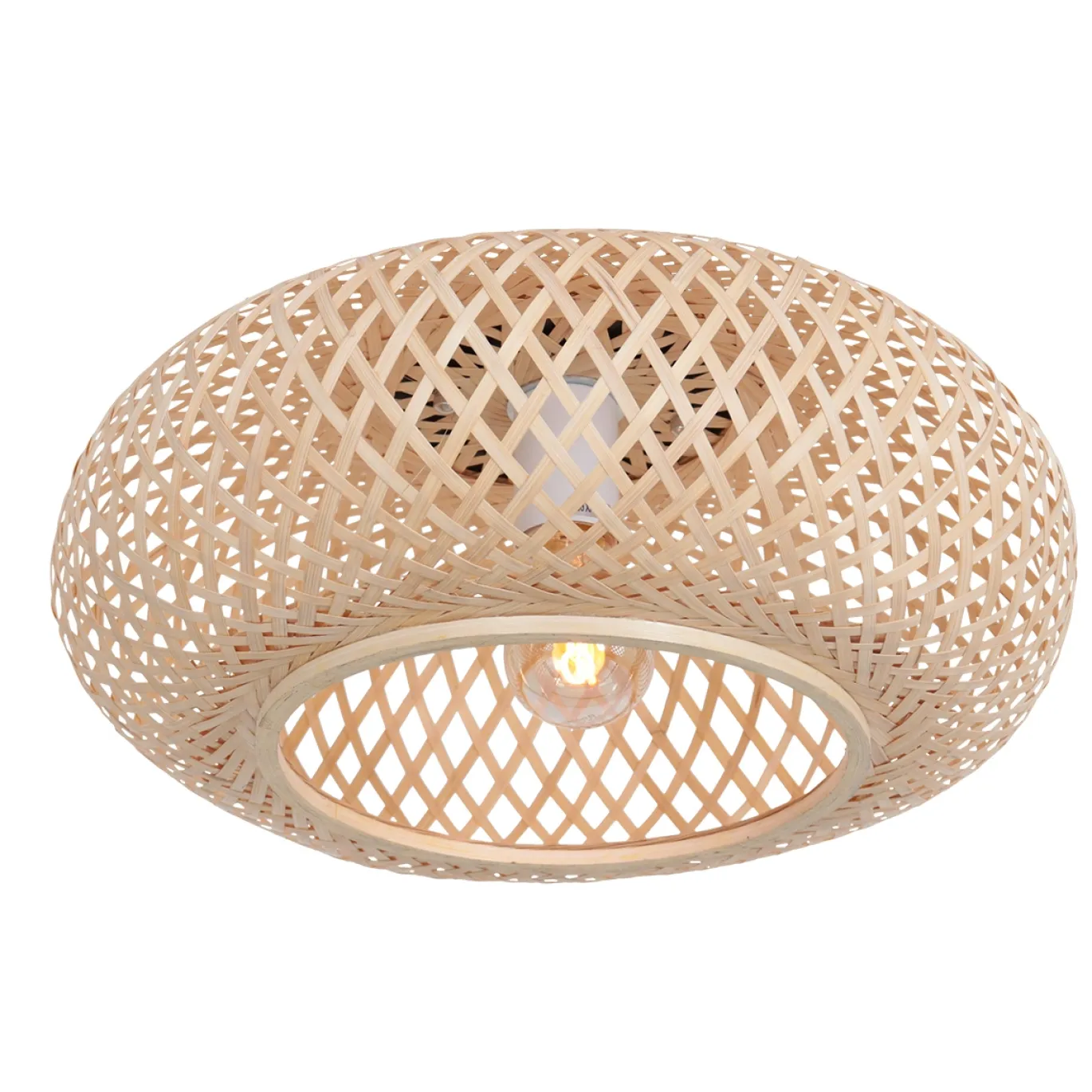 Anne Light & Home Plafondlamp Maze Bamboe Naturel Ø40cm