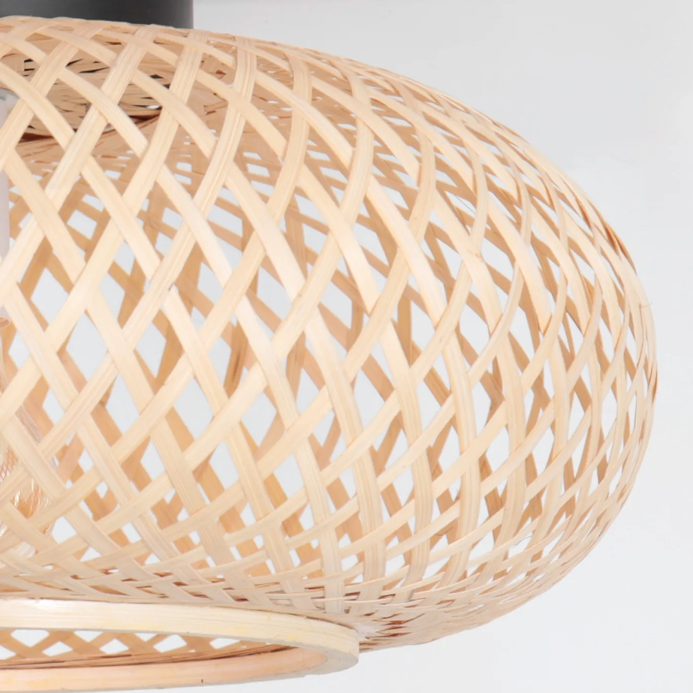 Anne Light & Home Plafondlamp Maze Bamboe Naturel Ø40cm