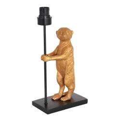 Anne Light & Home Tafellamp Animaux Stokstaartje Grof Linnen Wit