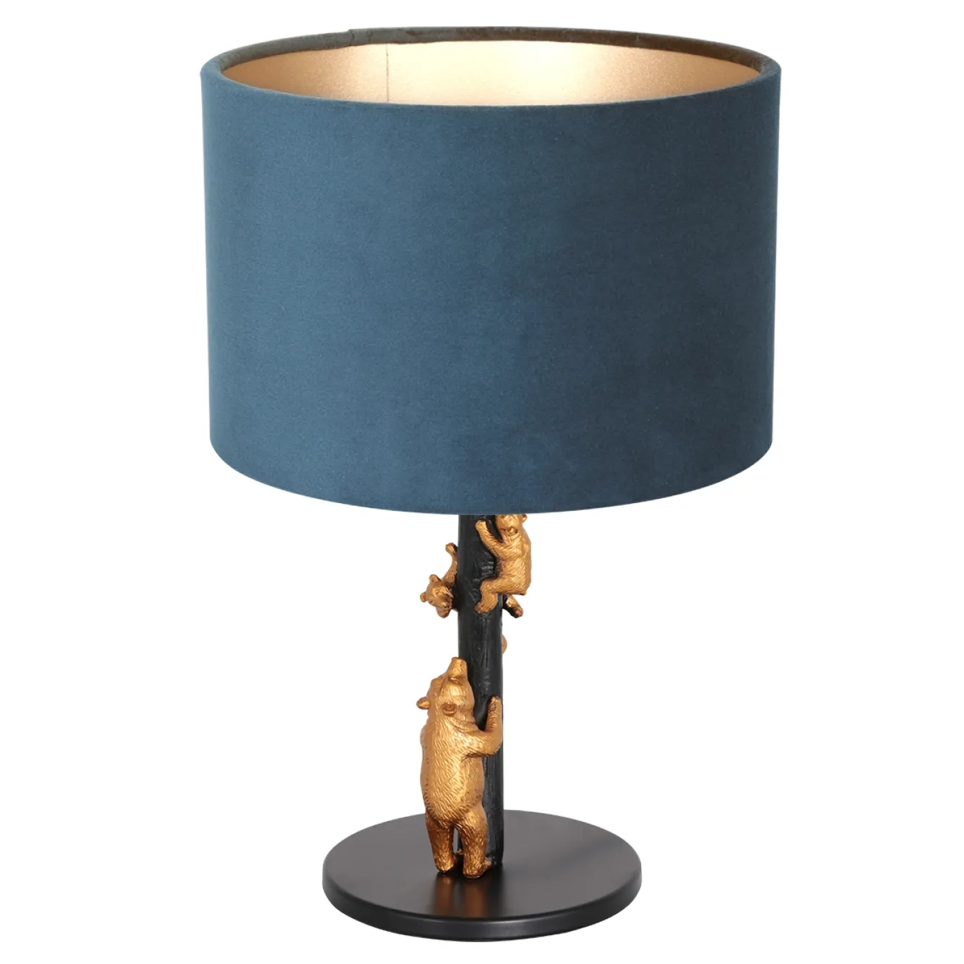 Anne Light & Home Tafellamp Animaux Beren Velours Blauw