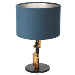 Anne Light & Home Tafellamp Animaux Beren Velours Blauw