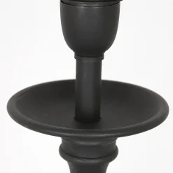 Anne Light & Home Tafellamp Lyons Kandelaar Hout Zwart 54cm