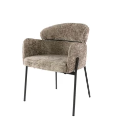 Armstoel Curva Hoven Champagne - Giga Meubel