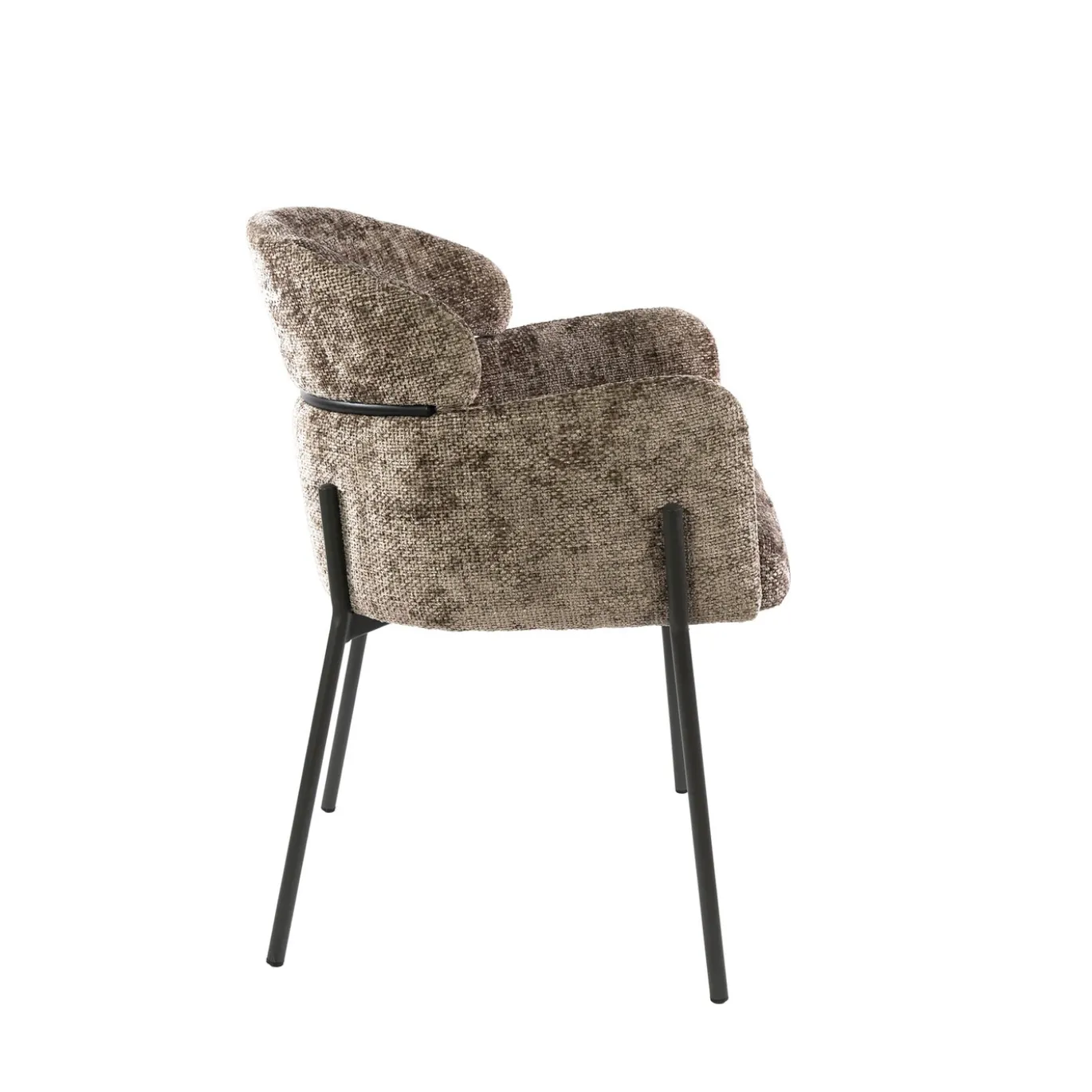 Armstoel Curva Hoven Champagne - Giga Meubel