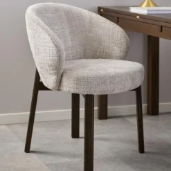 Armstoel Durin Juto Beige/Eiken - Giga Living