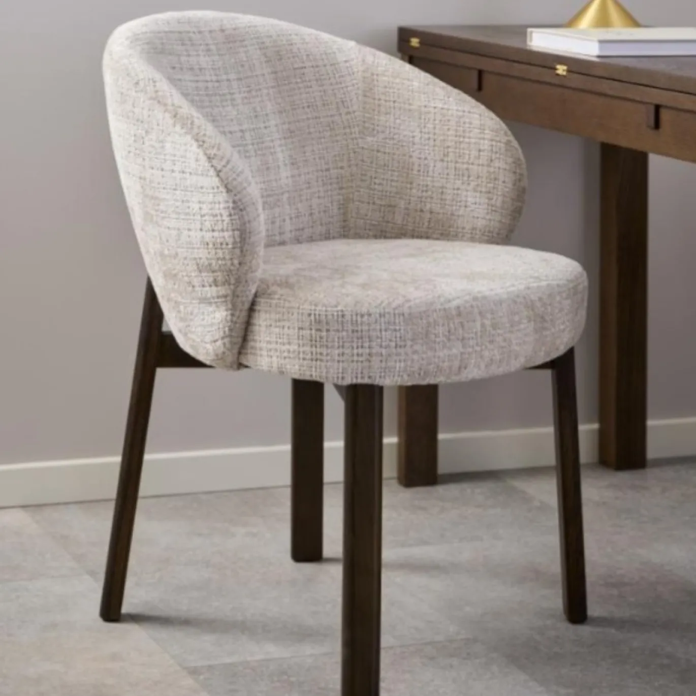 Armstoel Durin Juto Beige/Eiken - Giga Living