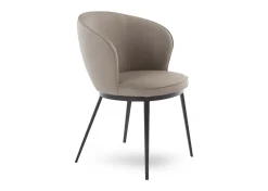 Armstoel Gain Kunstleer Taupe - Giga Living