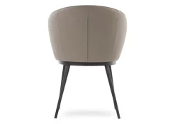 Armstoel Gain Kunstleer Taupe - Giga Living