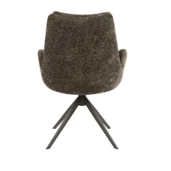 Armstoel Hoven Draaibaar Taupe/Bruin - Giga Meubel