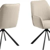Armstoel Lugo Beige Draaibaar - Giga Living