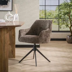 Armstoel Pull Draaibaar Rich Taupe - Giga Meubel
