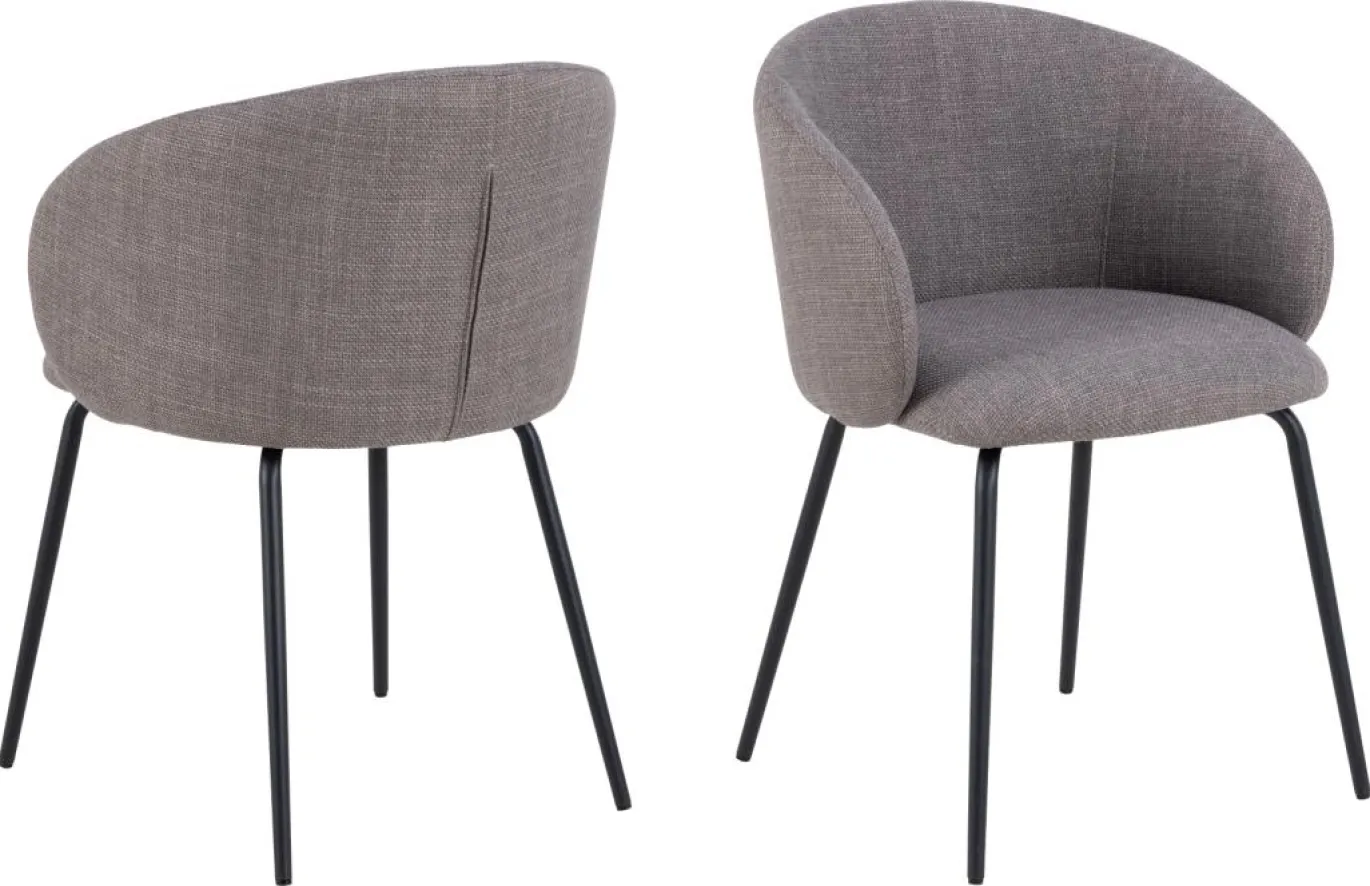 Armstoel Skive Lichtgrijs - Giga Living