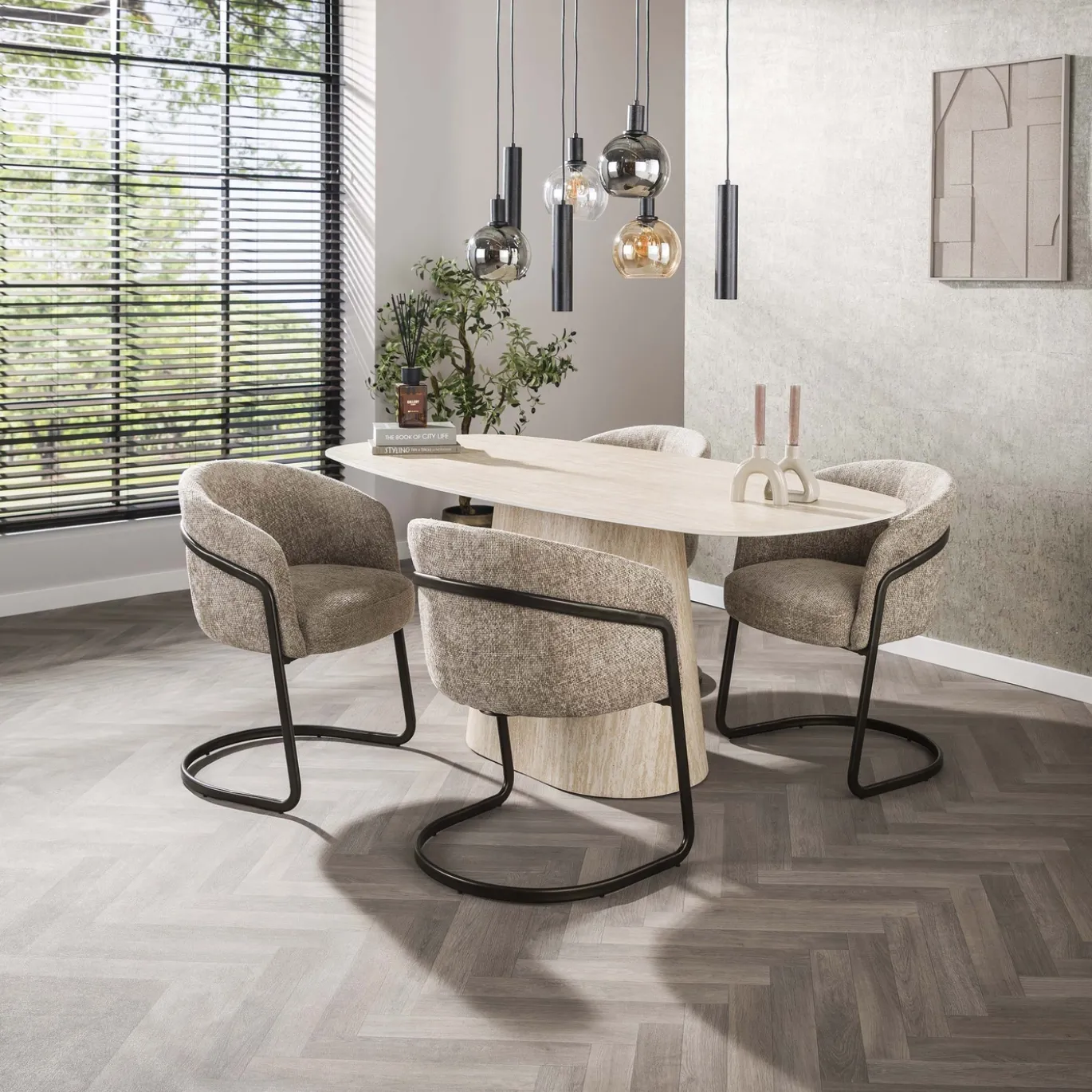 Armstoel Sway Hoven Zand - Giga Meubel