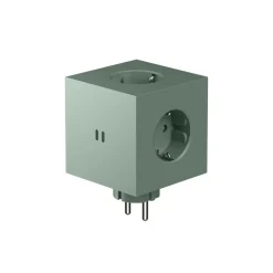 Avolt Stekkerdoos Square 2 - USB-C Oak Green