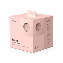 Avolt Stekkerdoos Square 1 - USB-C 1,8m New Pink