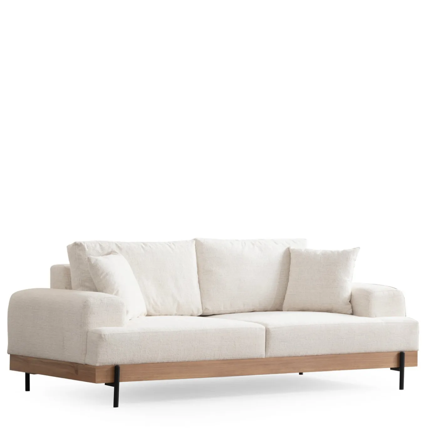 Bank Eti Oak 3-Zits Wit