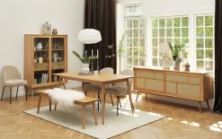 Bankje Barrali Naturel Eiken 150cm - Giga Living