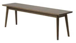 Bankje Barrali Smoked Eiken 150cm - Giga Living