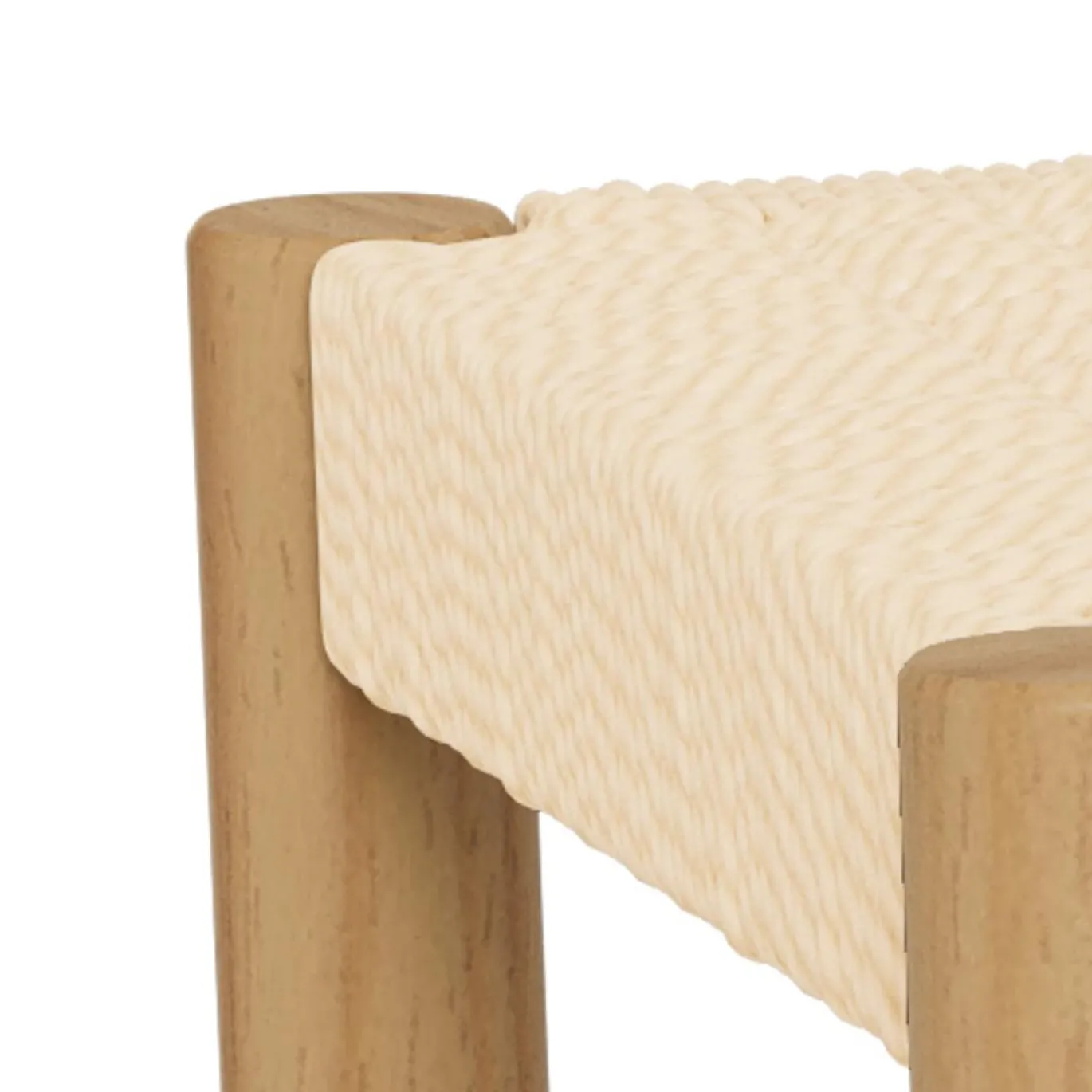 Bankje Marijn Naturel 80cm - Giga Living