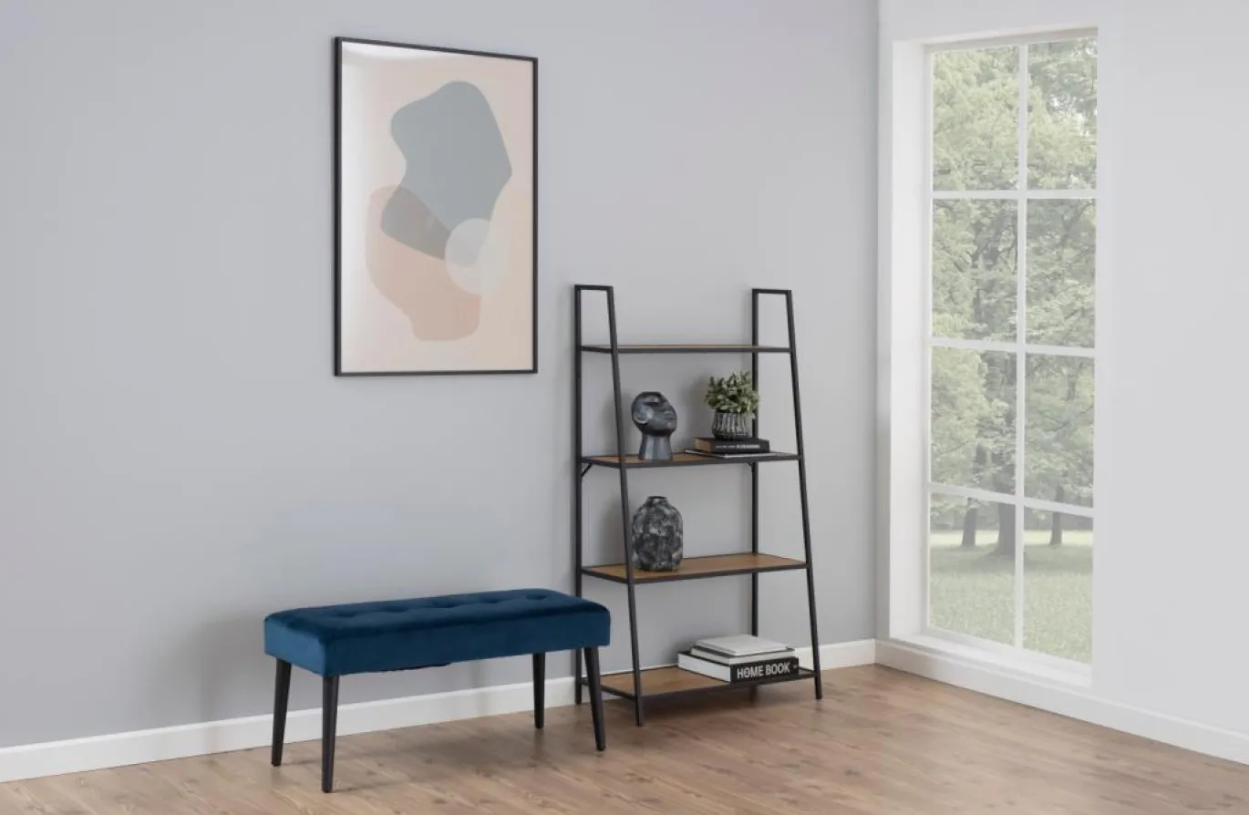 Bankje Odin Navy Blauw 95cm - Giga Living