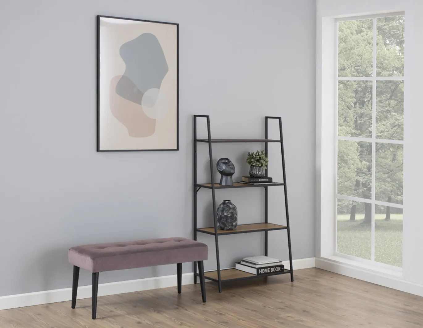 Bankje Odin Roze 95cm - Giga Living