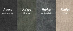 Bank Kirsten 3-zits Zithoek + Ottomane Rechts Thalys Camel