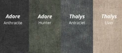 Bank Michelle 3-zits Zithoek + Ottomane Rechts Thalys Antraciet