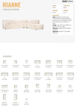 Bank Rianne Anthology Beige