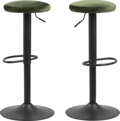Barkruk Ammonite Groen Verstelbaar - Giga Living