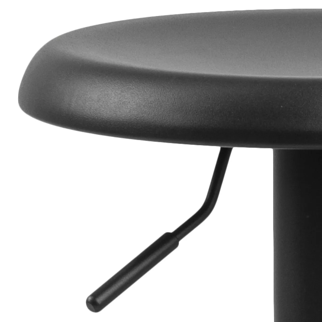 Barkruk Ammonite PU-Leer Zwart Verstelbaar - Giga Living