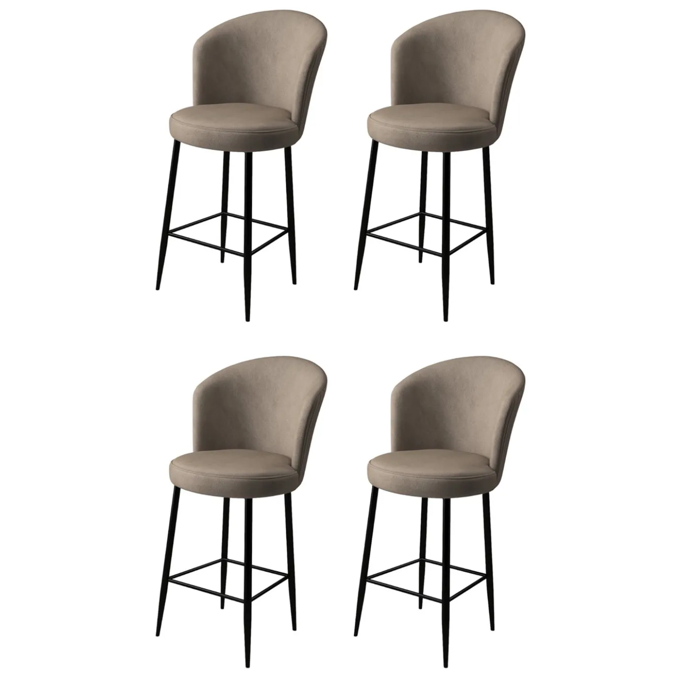 Barkruk Fora Cappuccino Set van 4