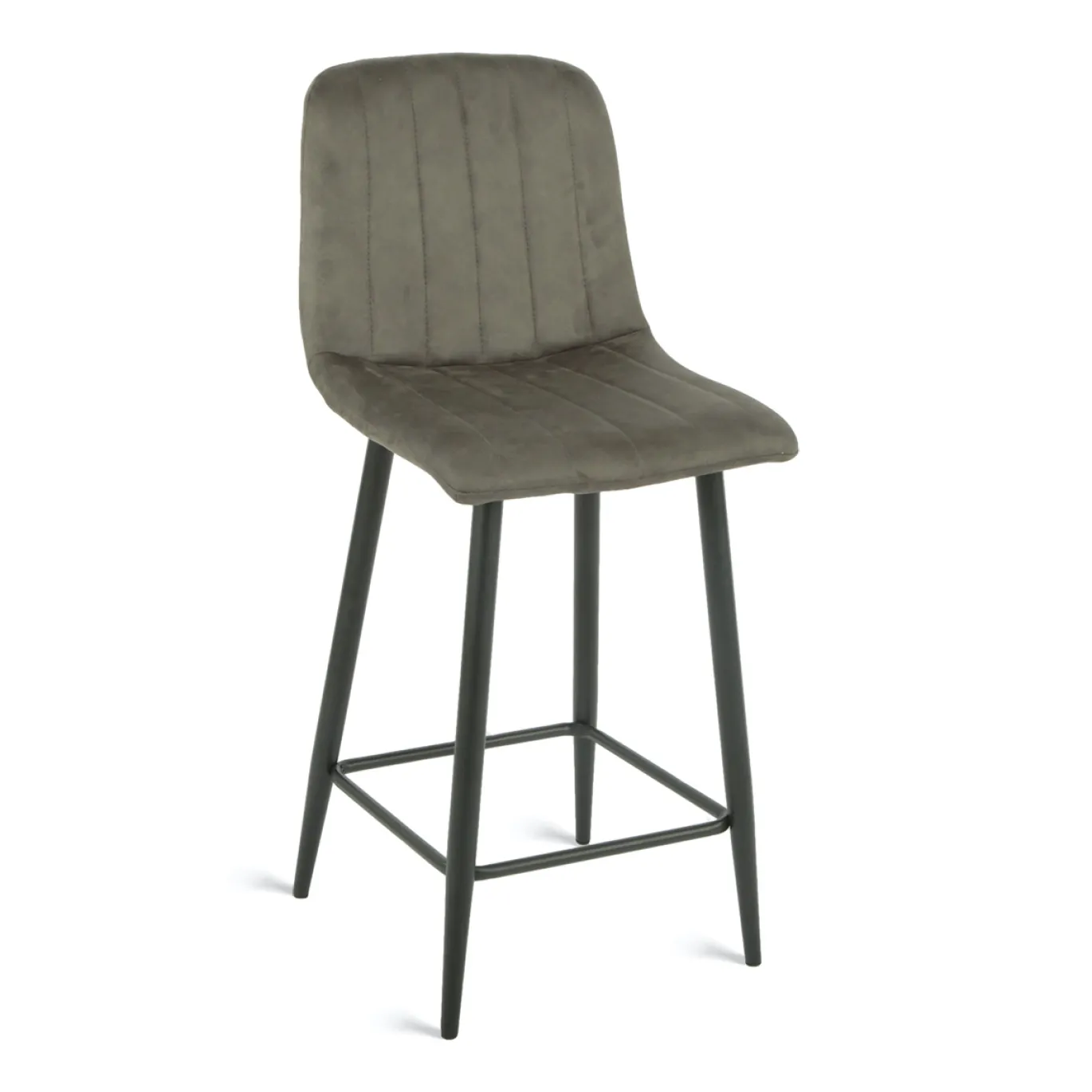 Barkruk Jax Microleder Antraciet - Giga Meubel