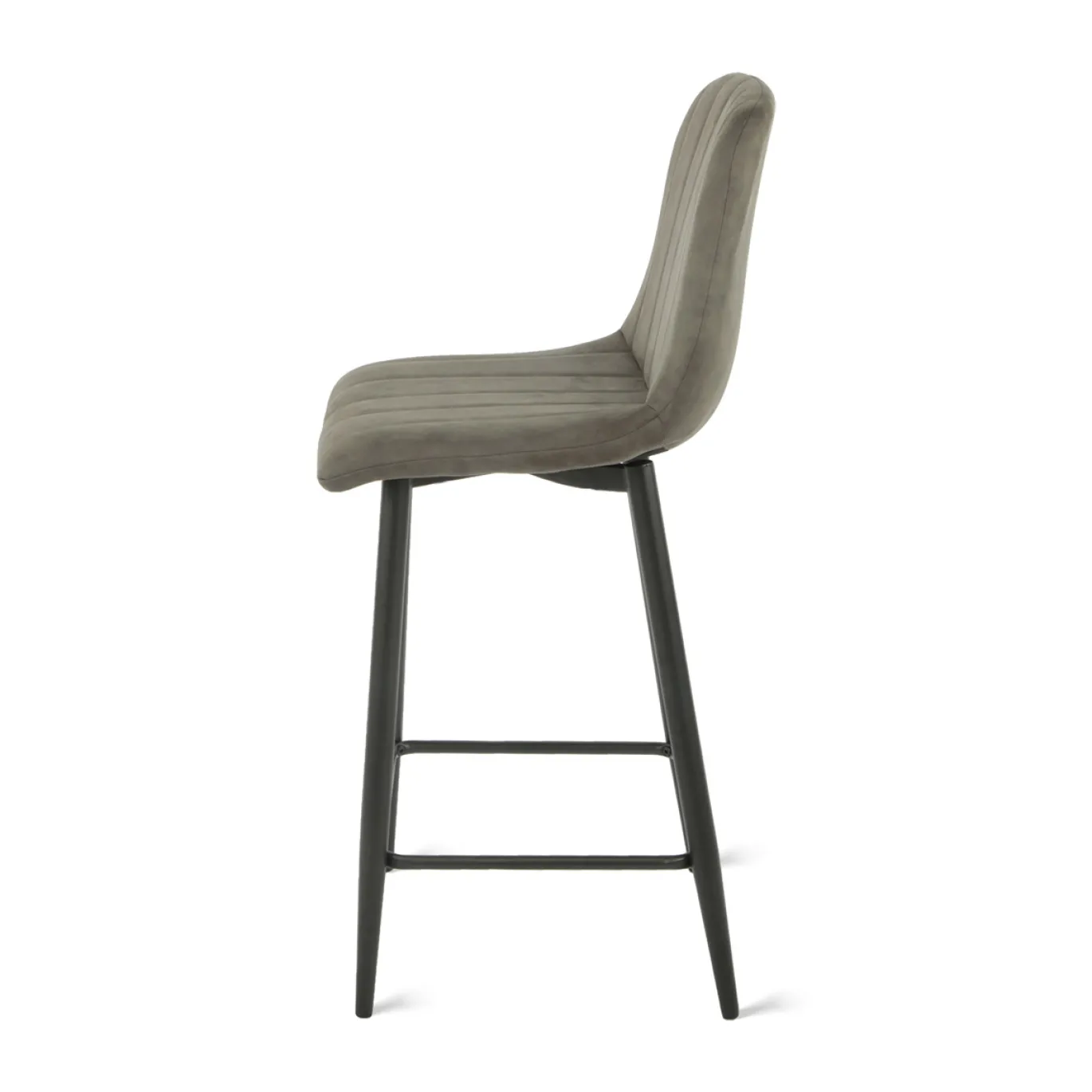 Barkruk Jax Microleder Antraciet - Giga Meubel