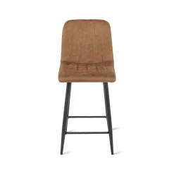 Barkruk Jax Microleder Cognac - Giga Meubel