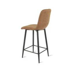 Barkruk Jax Microleder Cognac - Giga Meubel