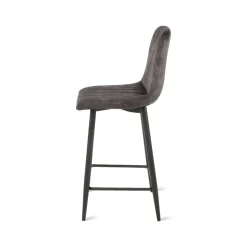 Barkruk Jax Velvet Antraciet - Giga Meubel