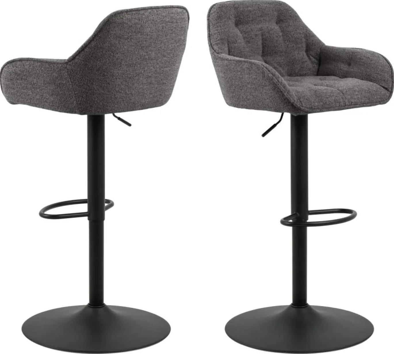 Barkruk Kelly Monza Antraciet - Giga Living