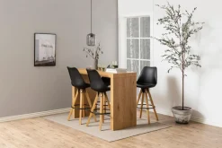 Barkruk Ljusvik Zwart Pu - Giga Living