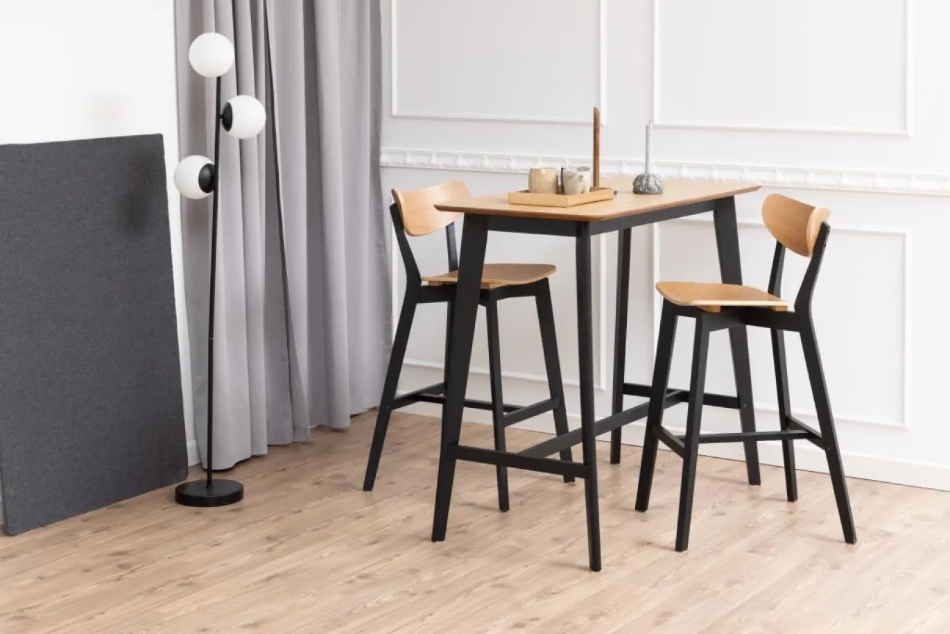 Barkruk Maughold Naturel Eiken Veneer - Giga Living