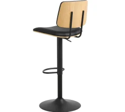 Barkruk Muris Zwart Pu - Giga Living