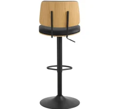 Barkruk Muris Zwart Pu - Giga Living