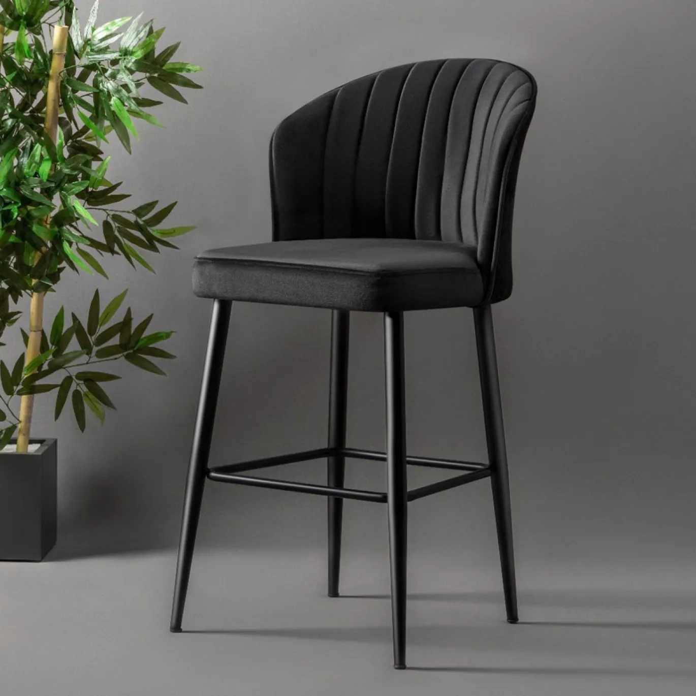 Barkruk Rubi Zwart Set van 2