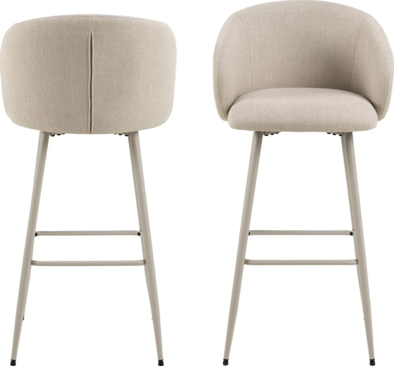 Barkruk Skive Beige Basel - Giga Living