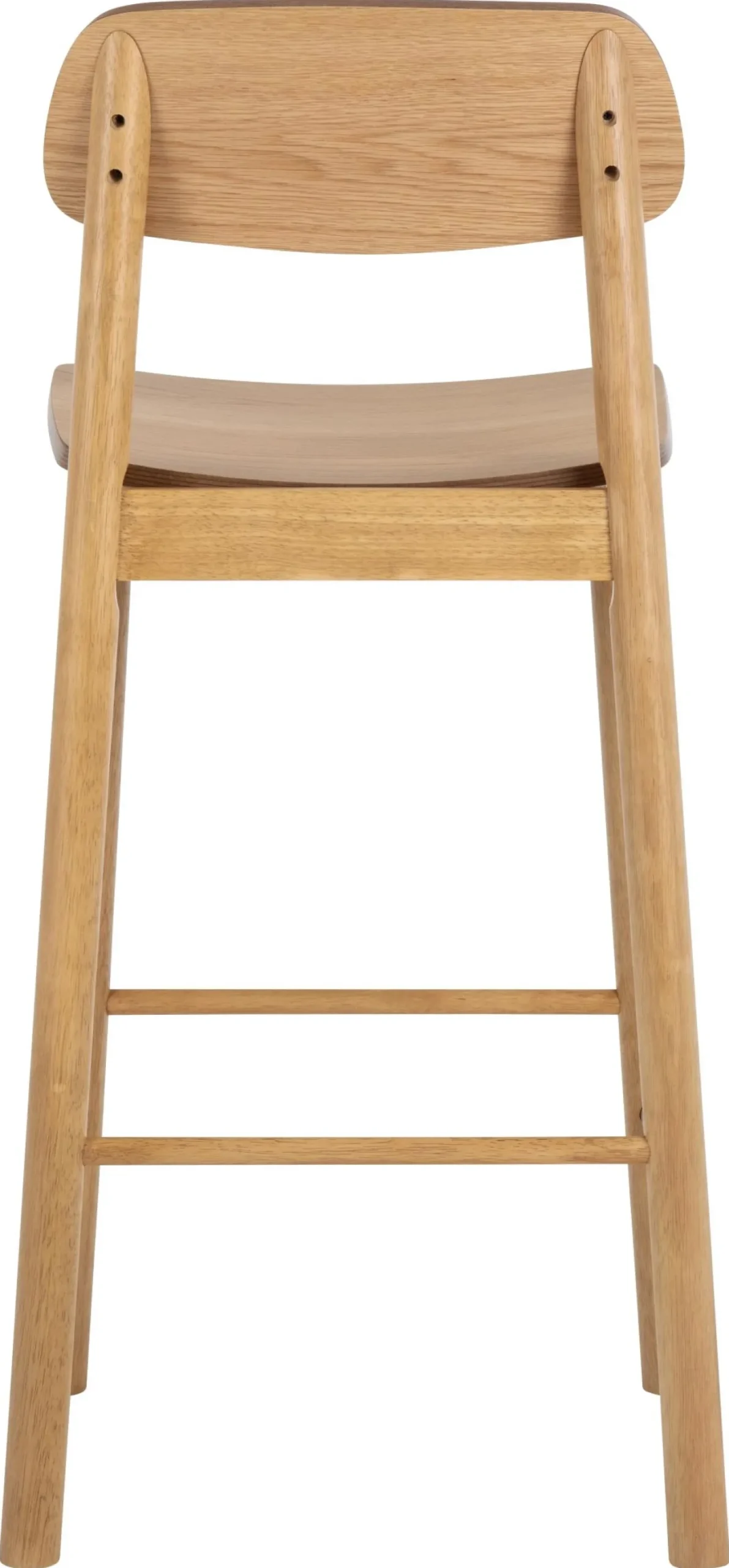 Barkruk Utzon Eikenfineer Mat Met Rugleuning - Giga Living